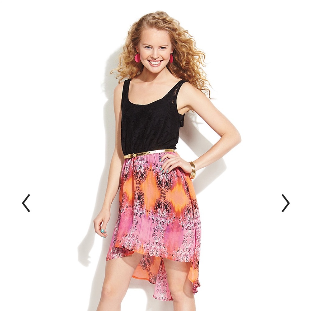 💗2 FOR $10 SALE💗Candies Lace Paisley High-Low Dress, Medium